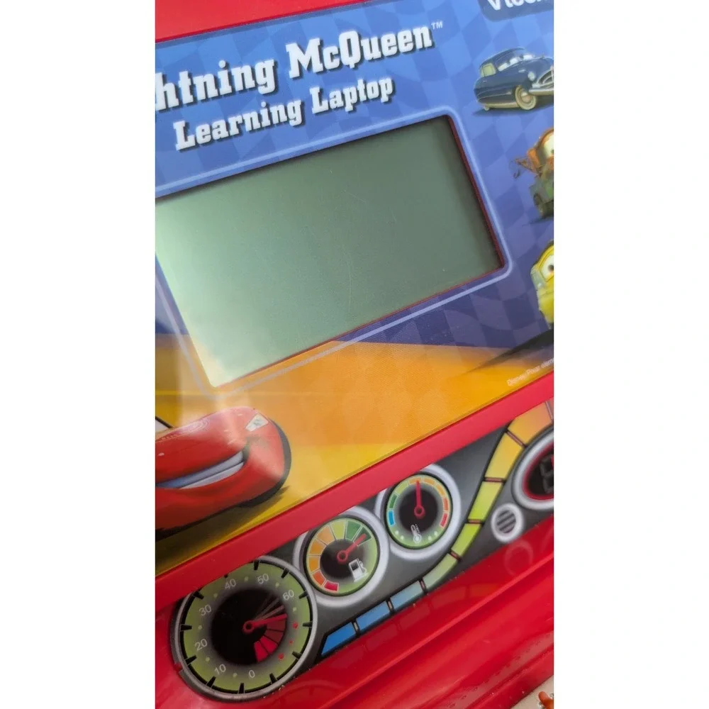 Disney V Tech V-Tech Cars Lightning McQueen Learning Toy Laptop TESTED Working
